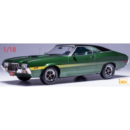 Ford Gran Torino Sport 1972 verte et noire - Ixo Models