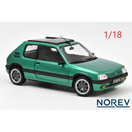 Peugeot 205 GTI Griffe 1991 verte métal - Norev