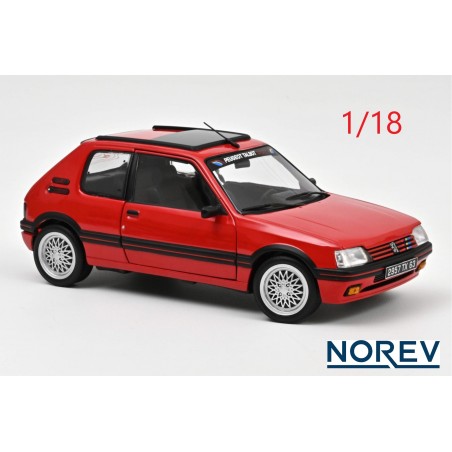 1991 Peugeot 205 GTI 1.9L rouge rims PTS - Norev