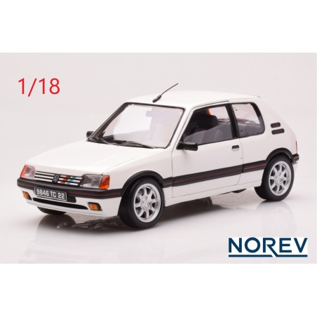 1988 Peugeot 205 GTI 1.6L blanche - Norev