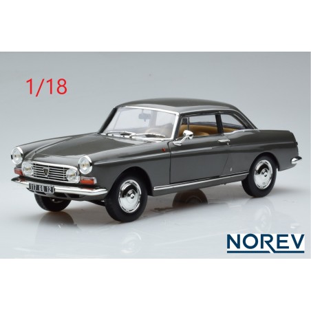 Peugeot 404 coupé 1967 grise graphite - NOREV