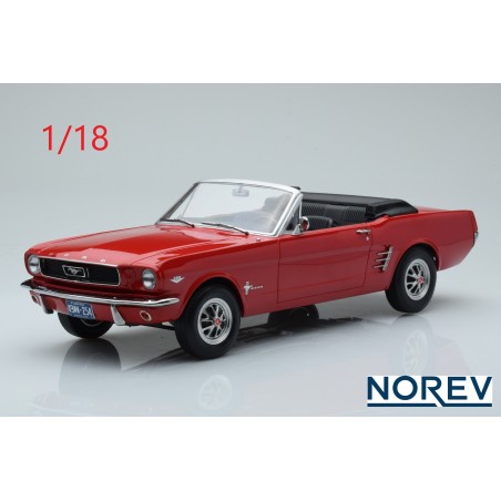 Ford Mustang Cabriolet 1966 rouge - Norev