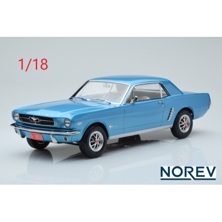 Ford Mustang coupé 1965 bleue métal - Norev