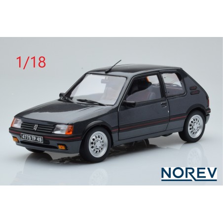 Peugeot 205 GTI 1.6L 1988 Grise Graphite - Norev