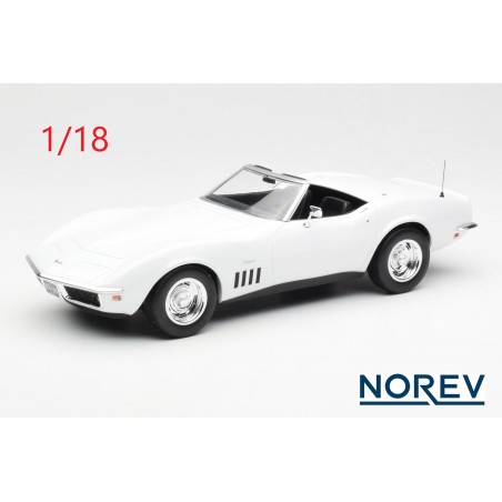 Chevrolet Corvette C3 cabriolet 1969 blanche - Norev