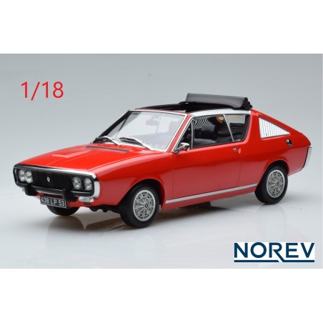 Renault 17 Gordini découvrable 1975 rouge - NOREV