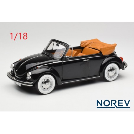 Volkswagen Cox Beetle 1303 cabriolet 1972 noire - Norev