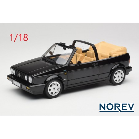 Volkswagen Golf cabriolet 1992 noire - Norev