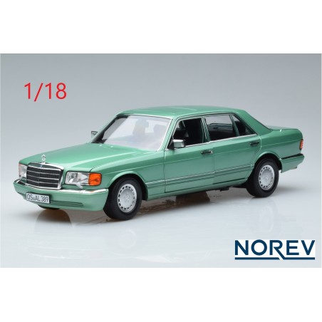 Mercedes 560 SEL 1991 verte - Norev