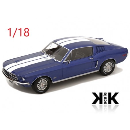 Ford Mustang Fastback 1968 bleue - KK Scale