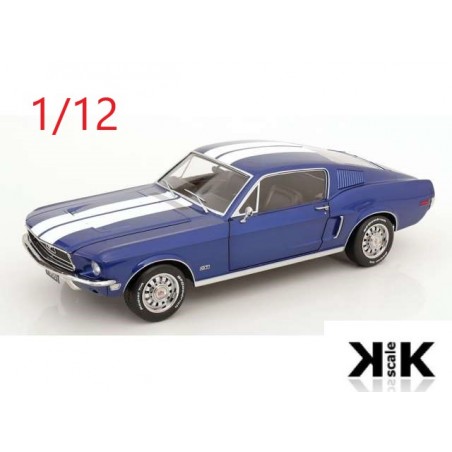 Ford Mustang GT Fastback 1968 bleue - KK Scale