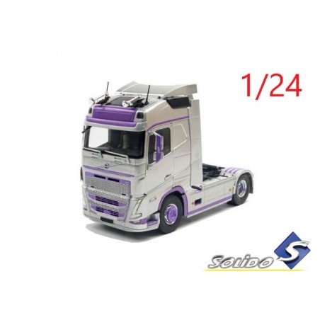 Volvo FH XL Globetrotteur 2023 gris et violet - Solido