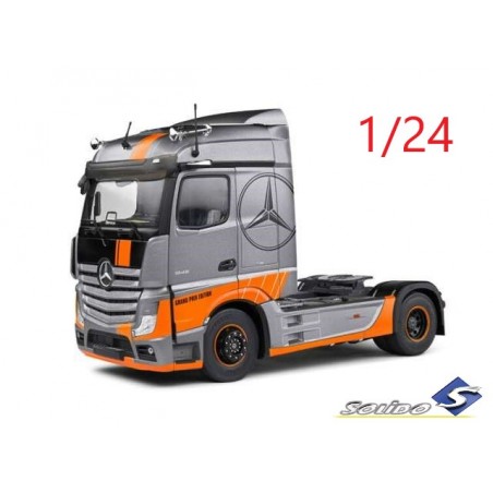 Mercedes Actros B 2019 Gran Prix Edition gris et orange - Solido