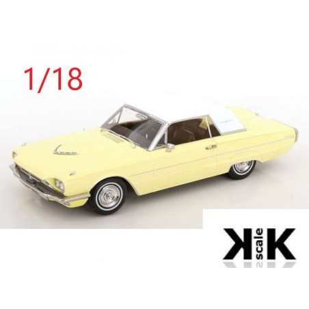 Ford Thunderbird coupé 1966 jaune et blanche - KK Scale