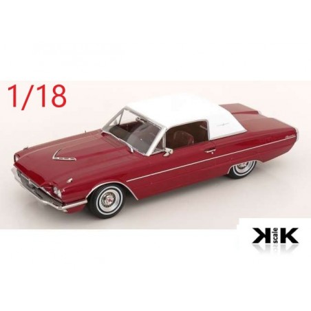 Ford Thunderbird coupé 1966 bordeaux et blanche  - KK Scale