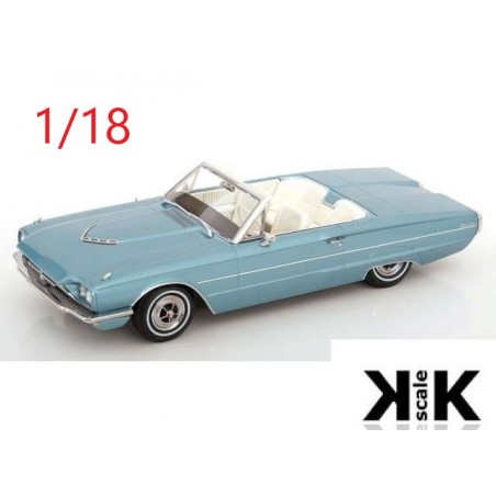 Ford Thunderbird convertible 1966 bleue métal - KK Scale