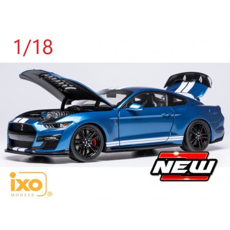 Ford Mustang GT500 2022 bleue - Ixo