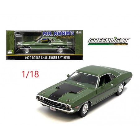 Dodge Challenger R/T 440 Hemi 1970 verte métal - Greenlight