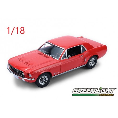 Ford Mustang coupé 1968 rouge - Greenlight