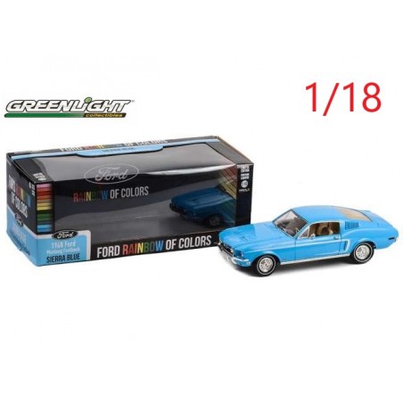 Ford Mustang Fastback 1968 bleue - Greenlight