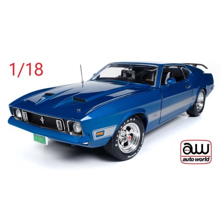 Ford Mustang Mach 1 1973 bleue - Auto World