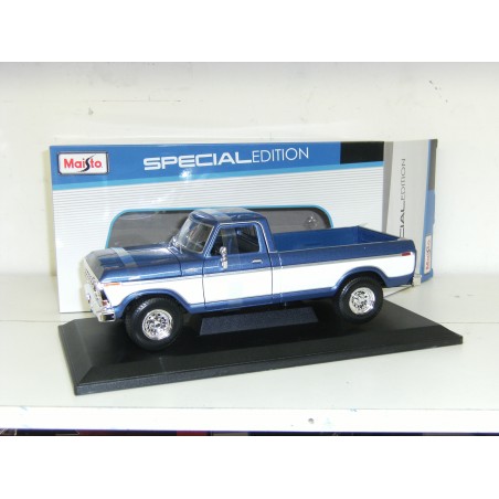 Ford F-150 1979 Pick-up bleu et blanc - Maisto