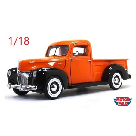Ford Pick-up 1940 orange et noir - Motormax