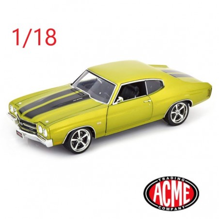 Chevrolet Chevelle SS 1970 Restomod verte métal - ACME