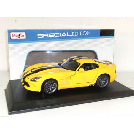 Dodge Viper GTS 2013 jaune et noire - Maisto