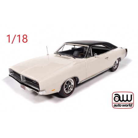 Dodge Charger R/T 1969 blanche et noire - Auto World