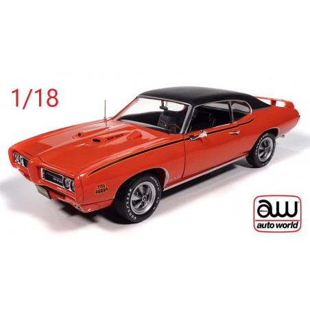 Pontiac GTO judge 1969 orange et noire - Auto World