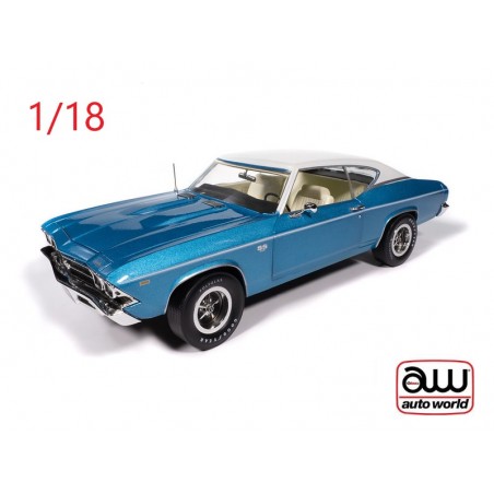 Chevrolet Chevelle Hardtop 1969 bleue métal - Auto World