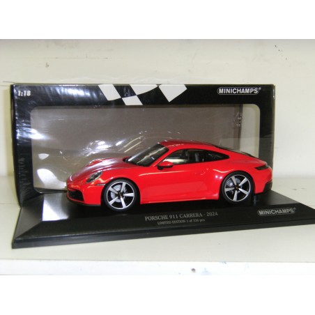 Porsche 911 Carrera coupé 2024 rouge - Minichamps