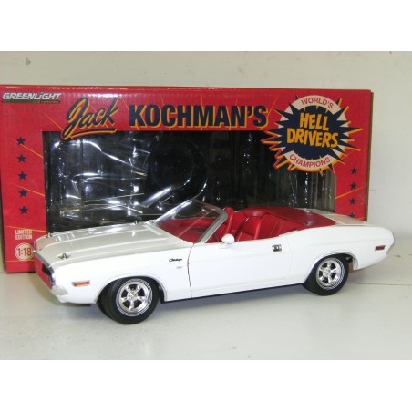 Chevrolet Challenger 1970 convertible blanche - Greenlight
