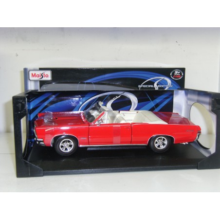 Pontiac GTO cabriolet 1965 Hust rouge - Maisto
