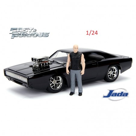 1/24 Dodge Charger noire + figurine  Fast & Furious - Jada Toys