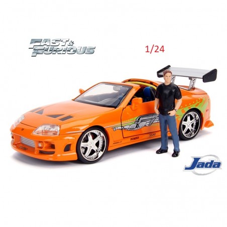 1/24 Supra orange + figurine  Fast & Furious - Jada Toys