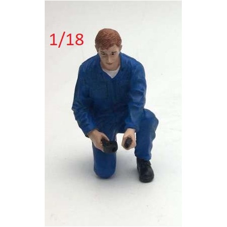 1/18 Figurine mécanicien Tony - Américan Diorama