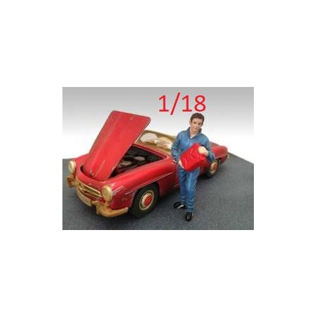 1/18 Figurine mécanicien Dan - Américan Diorama